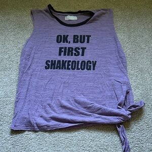 Purple and Black Ringer Tank